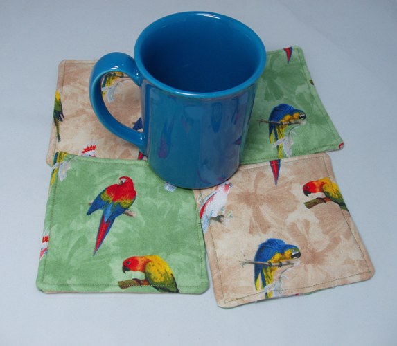 Coasters parrot 3