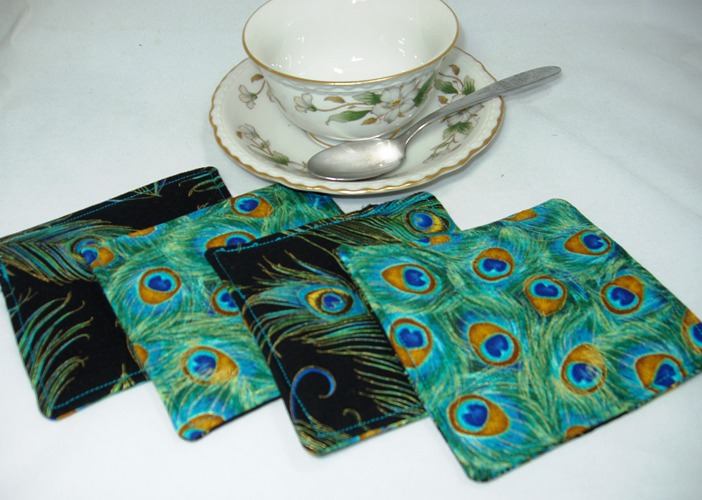 Coasters peacock 1